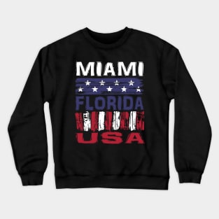 Miami Florida USA T-Shirt Crewneck Sweatshirt